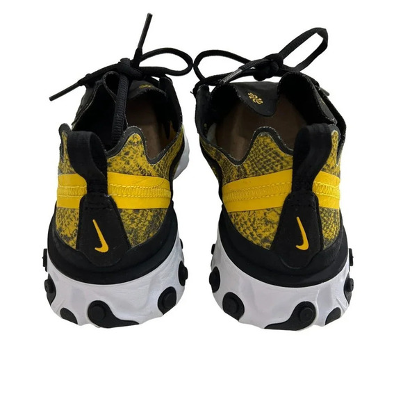 Nike React Element Yellow Snakeskin Womens Sneakers Size 9 - Picture 8 of 8